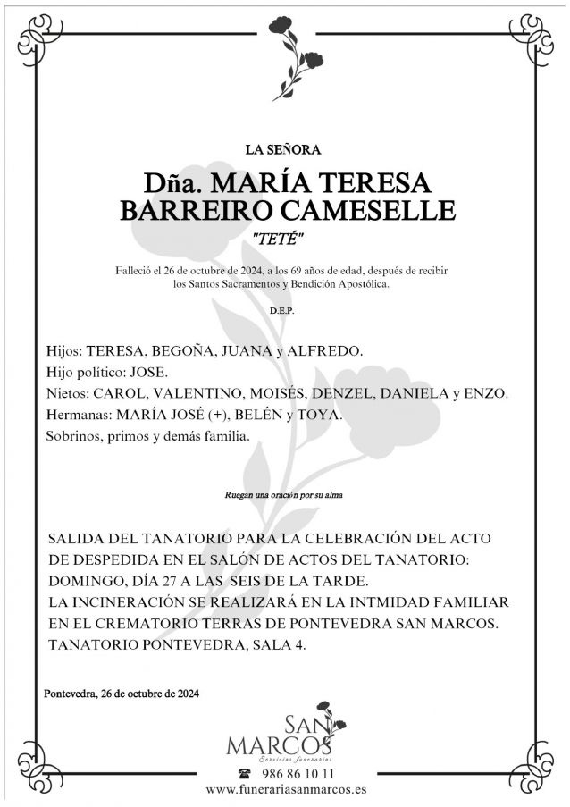 María Teresa Barreiro Cameselle